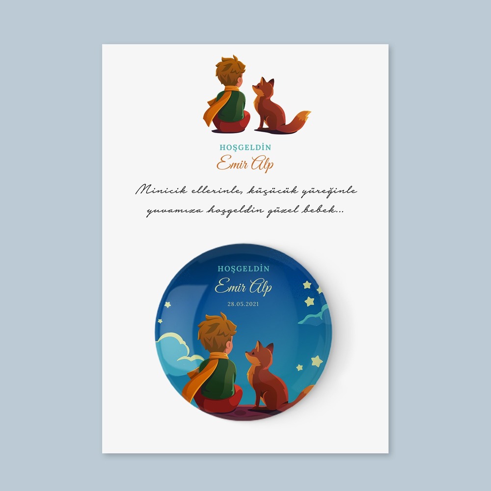 Hoşgeldin Bebek Temalı Açacak Magnet