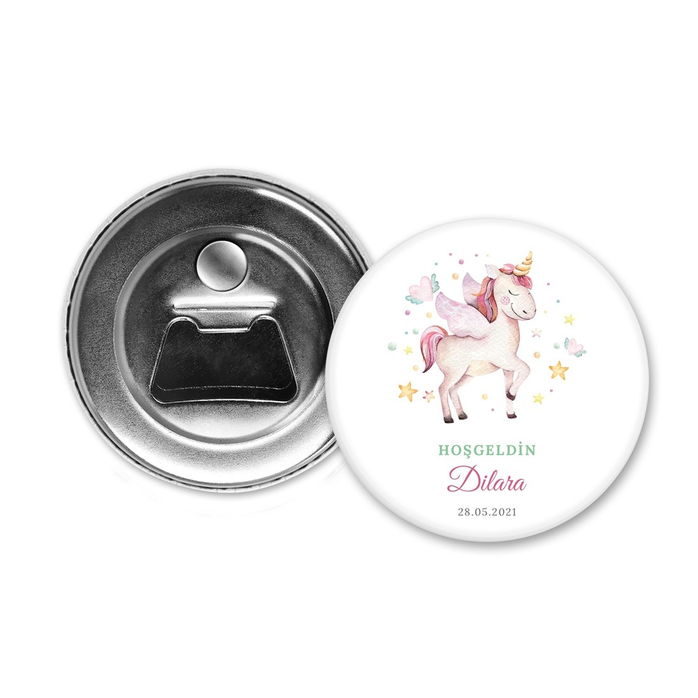 Hoşgeldin Bebek Temalı Açacak Magnet