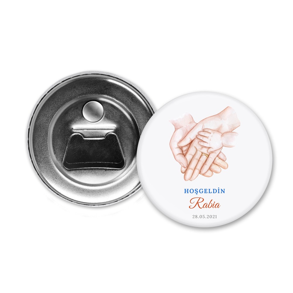 Hoşgeldin Bebek Temalı Açacak Magnet