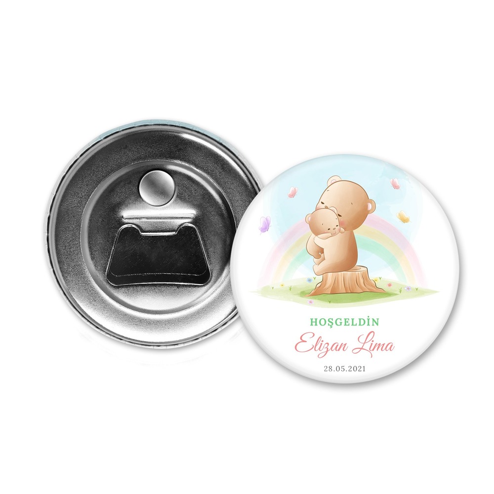 Hoşgeldin Bebek Temalı Açacak Magnet