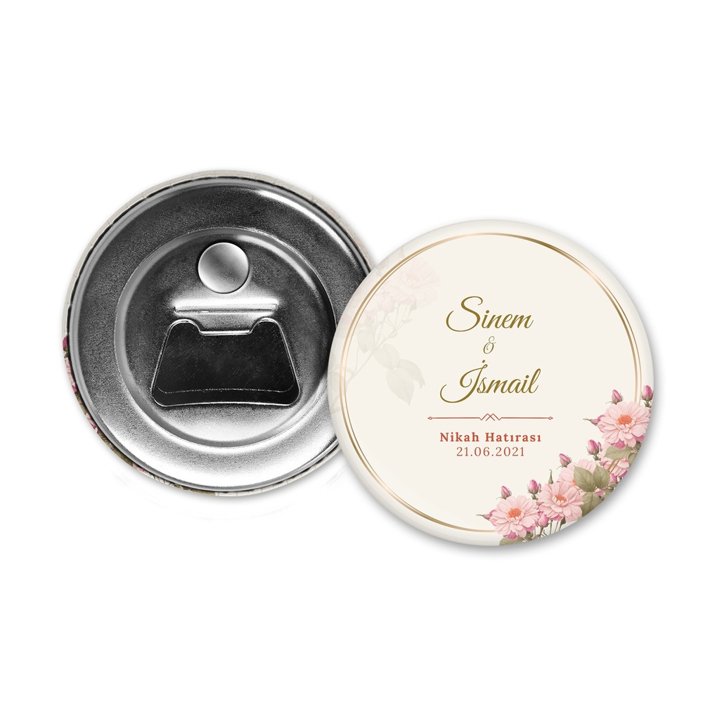 Düğün - Nişan Temalı Açacak Magnet