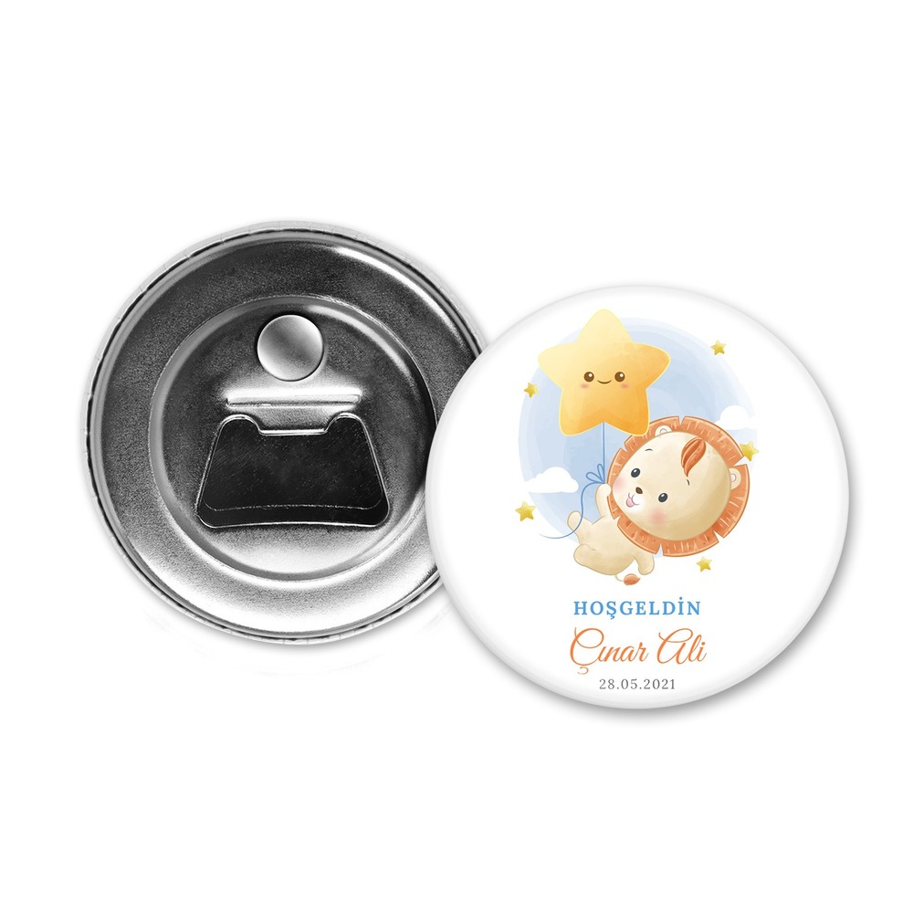 Hoşgeldin Bebek Temalı Açacak Magnet