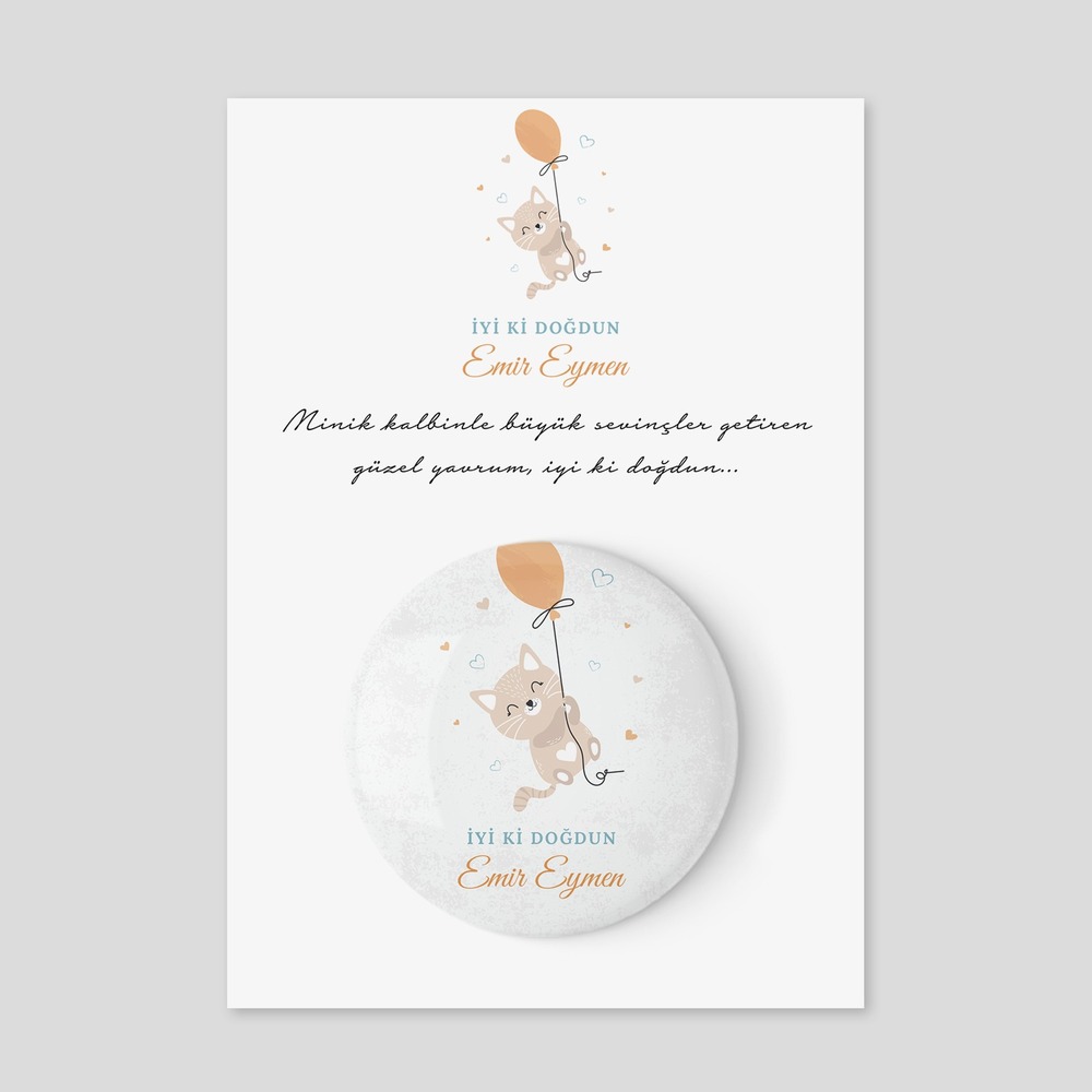 Doğum Günü Temalı Açacak Magnet