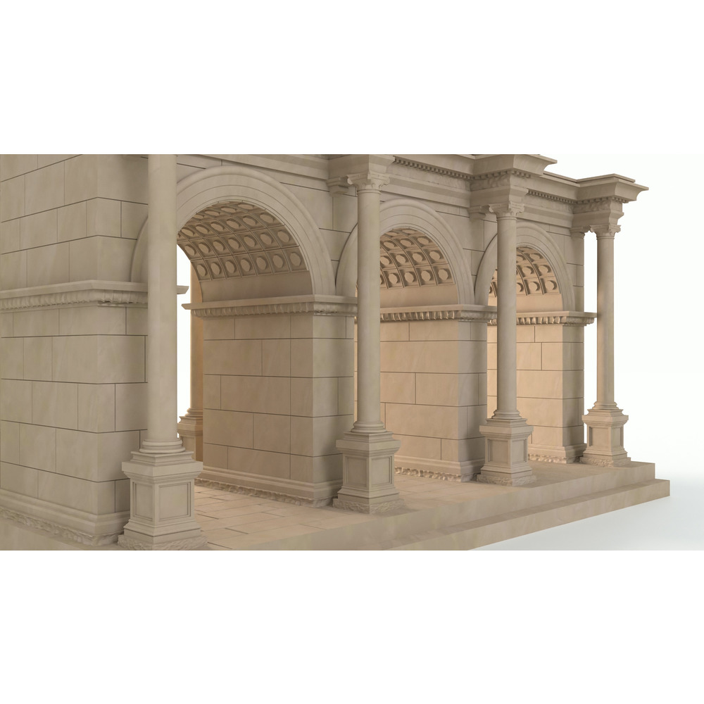3D Antalya Üçkapılar STL model dosyası - Hadrians Gate Old Town