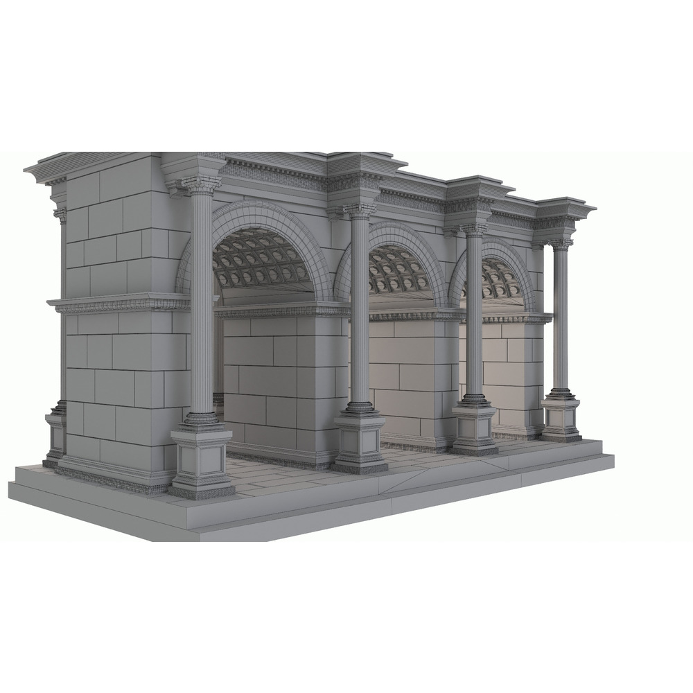 3D Antalya Üçkapılar STL model dosyası - Hadrians Gate Old Town