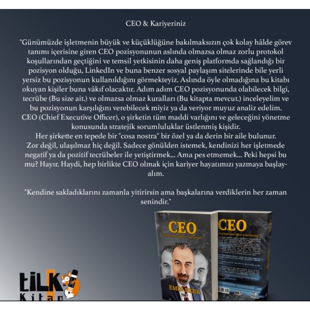 CEO Kariyeriniz