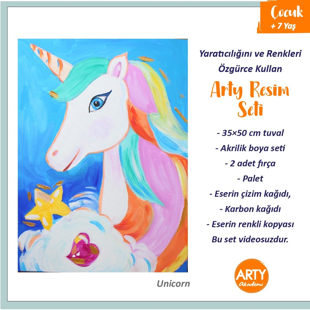 Unicorn  Arty Resim Seti - Videosuz