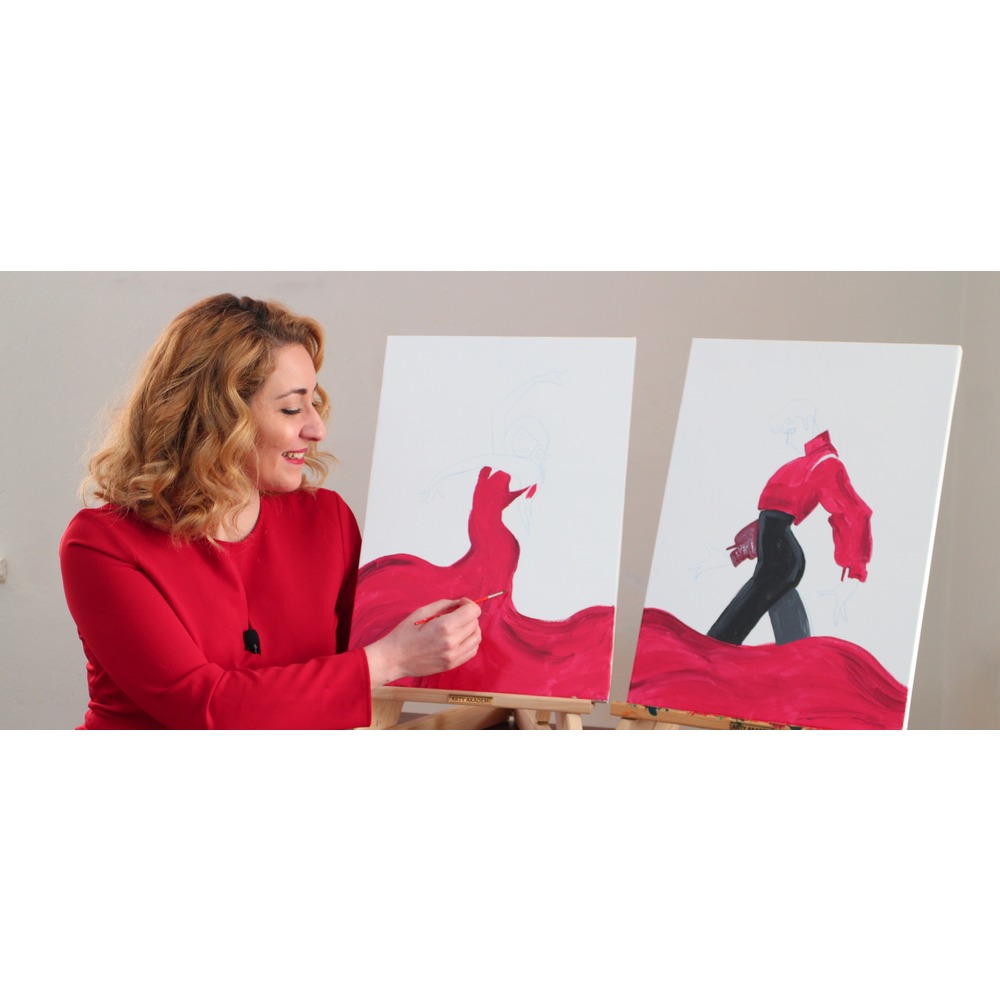 Aşkın Dansı /Arty Resim Eğitim Seti / Videolu