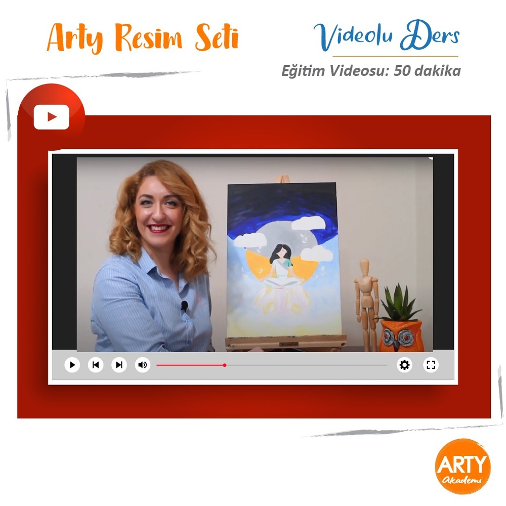 Meditasyon Zamanı - Arty Resim Eğitim Seti / Videolu