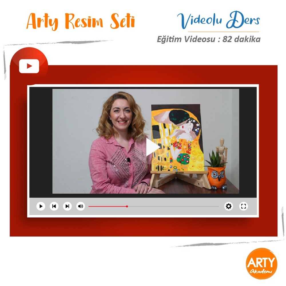 Kiss - Arty Resim Eğitim Seti / Videolu