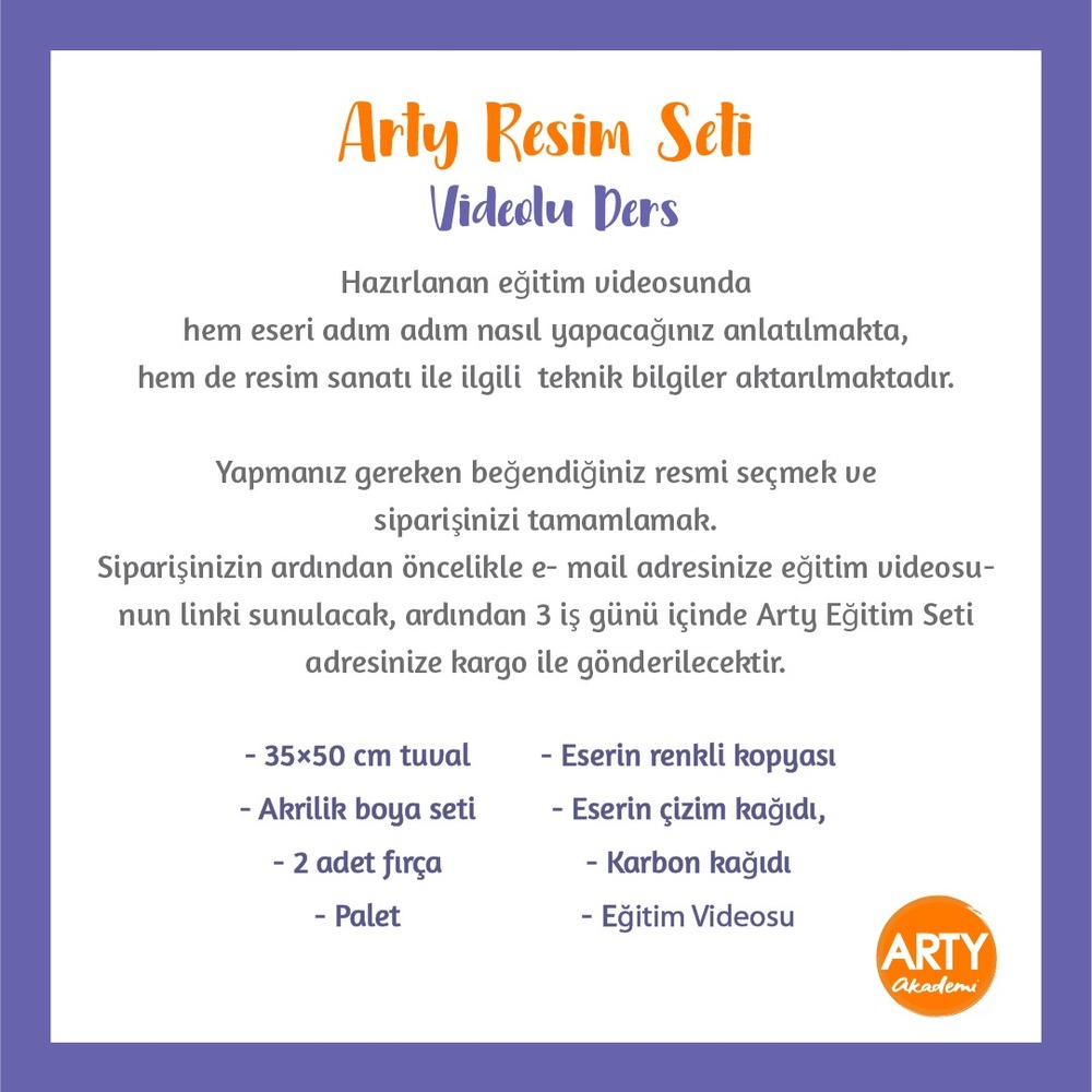 Meditasyon Zamanı - Arty Resim Eğitim Seti / Videolu