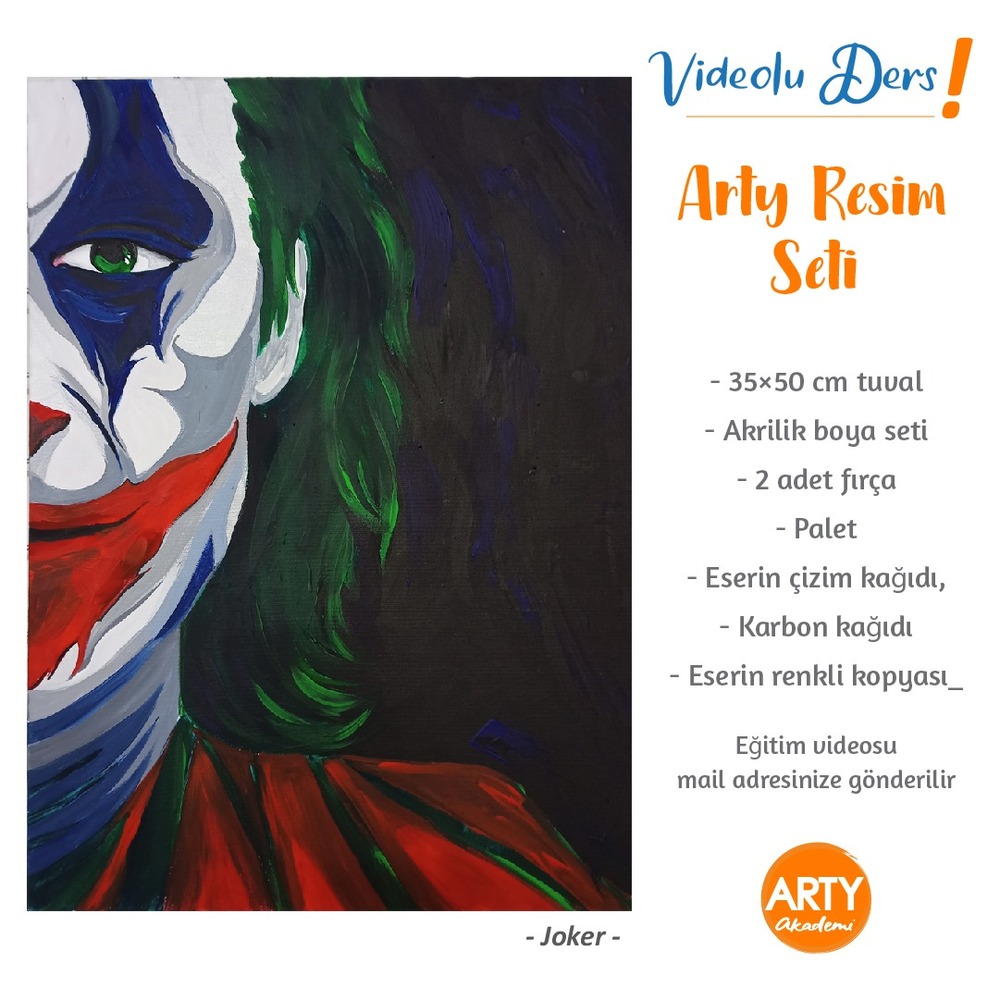 Joker - Arty Resim Eğitim Seti / Videolu