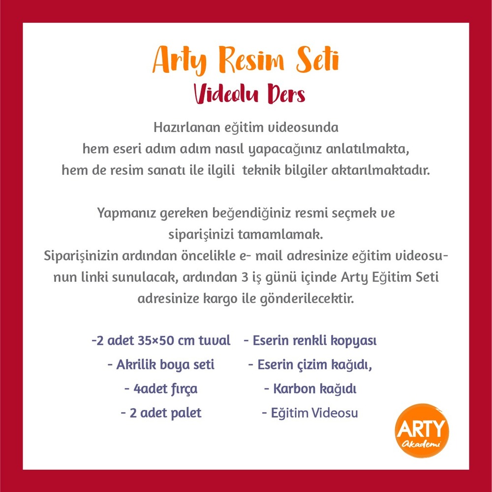 Aşkın Dansı /Arty Resim Eğitim Seti / Videolu