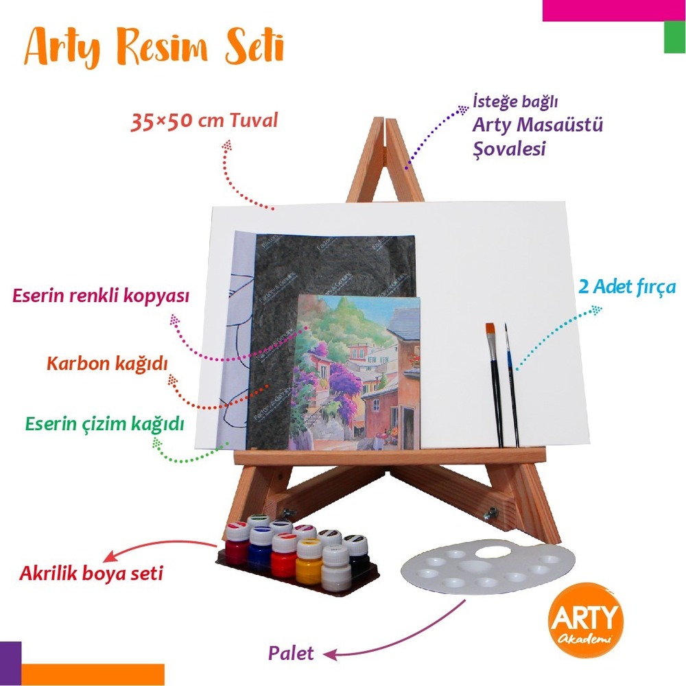 Meditasyon Zamanı - Arty Resim Eğitim Seti / Videolu