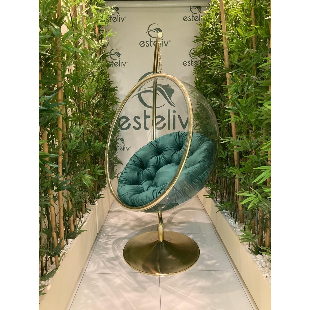 ARZ DESING BUBBLE SALINCAK FLANŞ AYAKLI GOLD MODEL