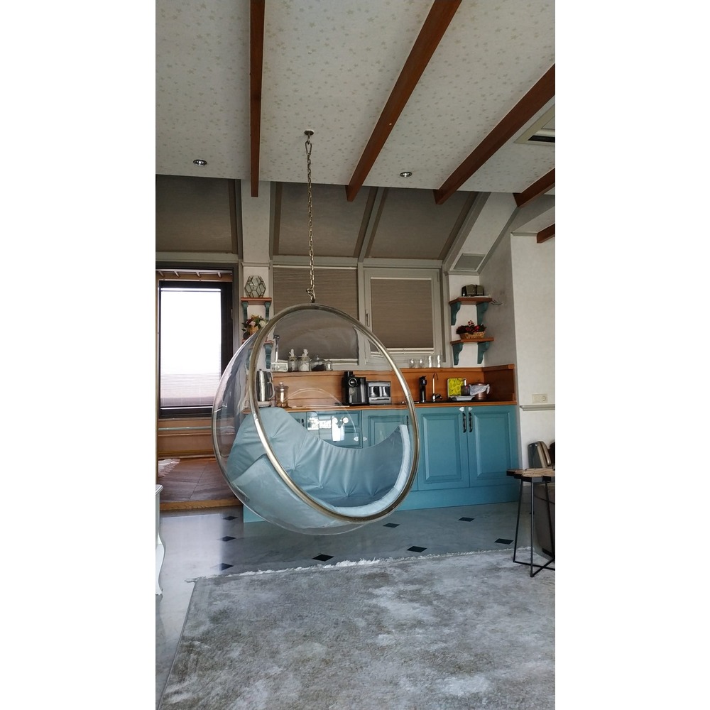 ARZ DESING BUBBLE SALINCAK TAVAN ASKILI GÜMÜŞ MODEL