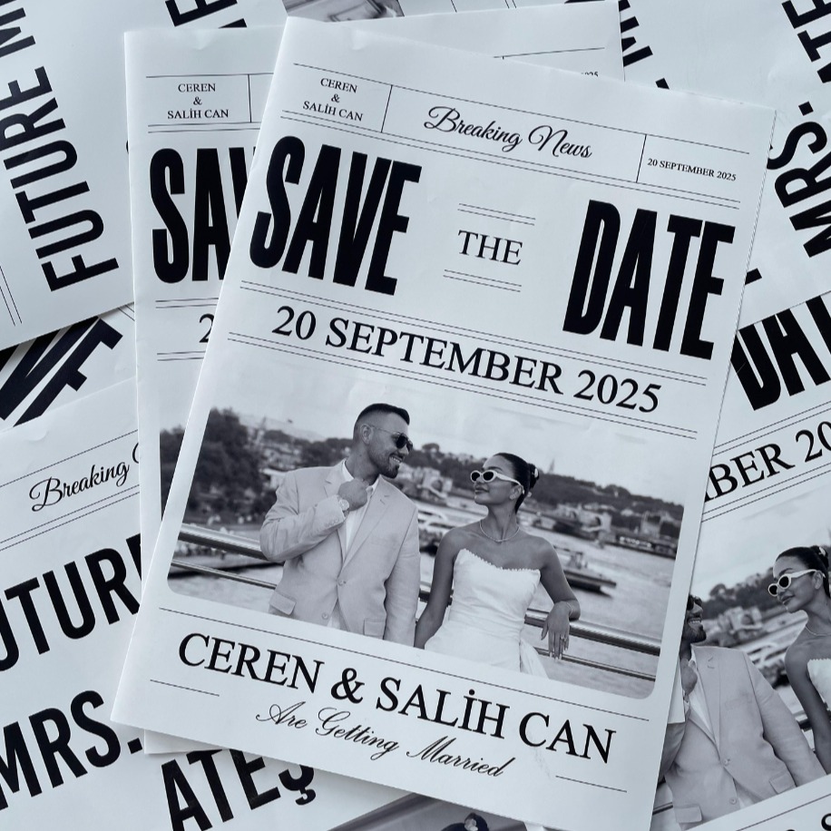 Save The Date Düğün Gazetesi 10’lu