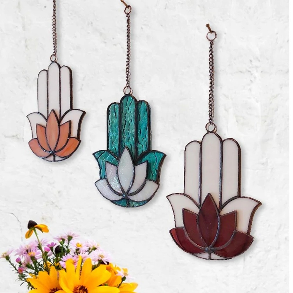 Hamsa Lotus Vitray