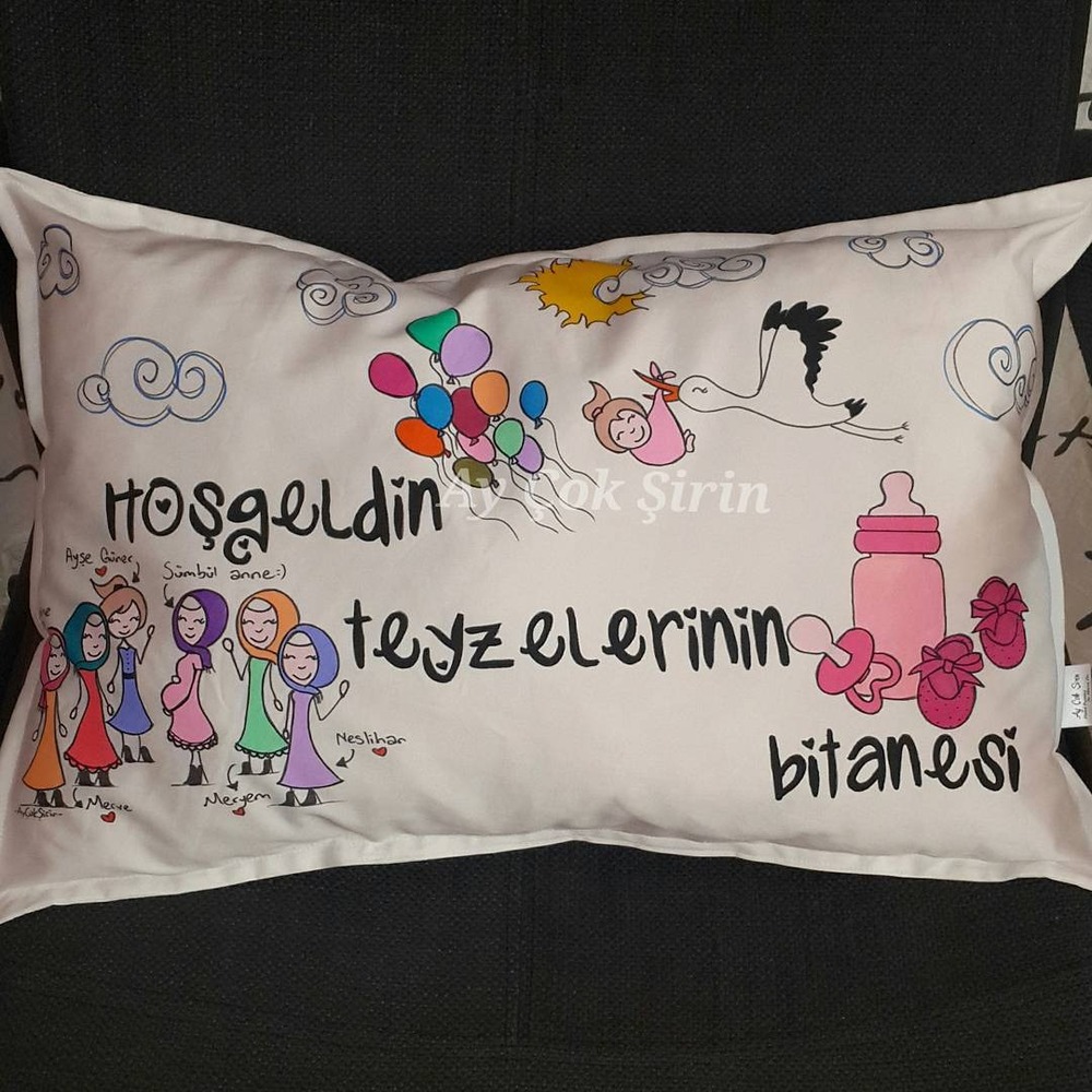 Yeni Doğan Hediyelik Takı Yastığı (55x35 cm)