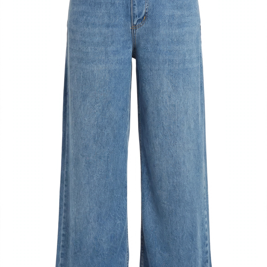 Mavi Beli Lastikli Tensel Jean