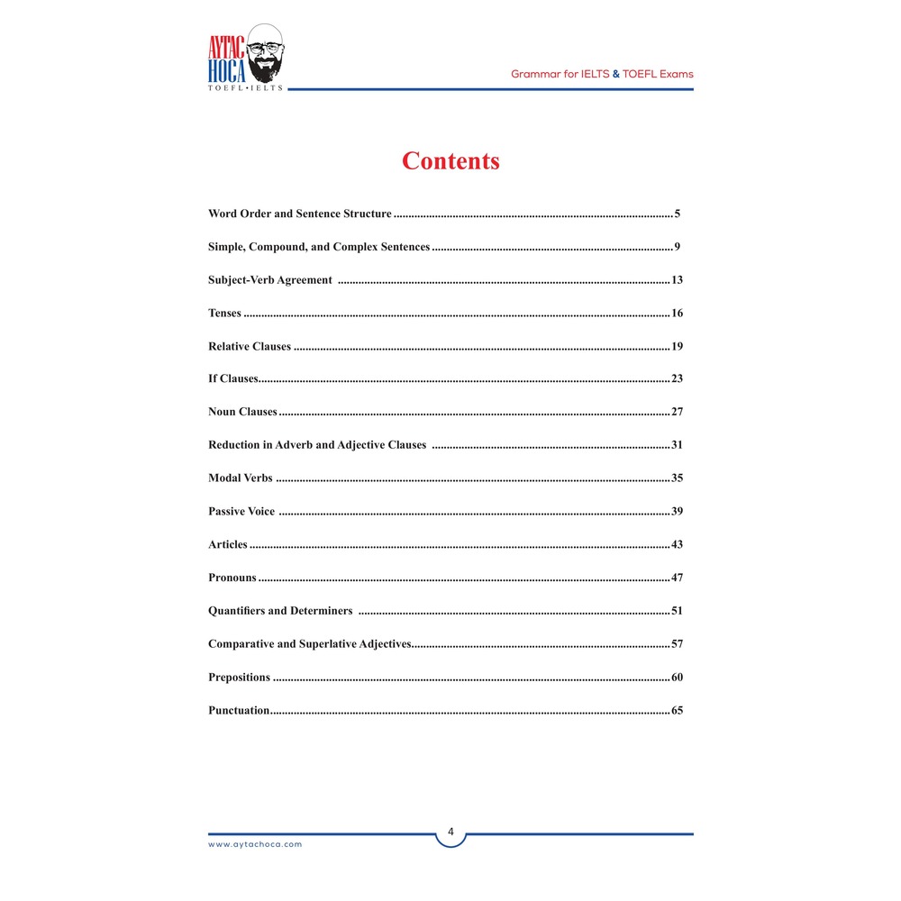 Grammar for IELTS and TOEFL Exams