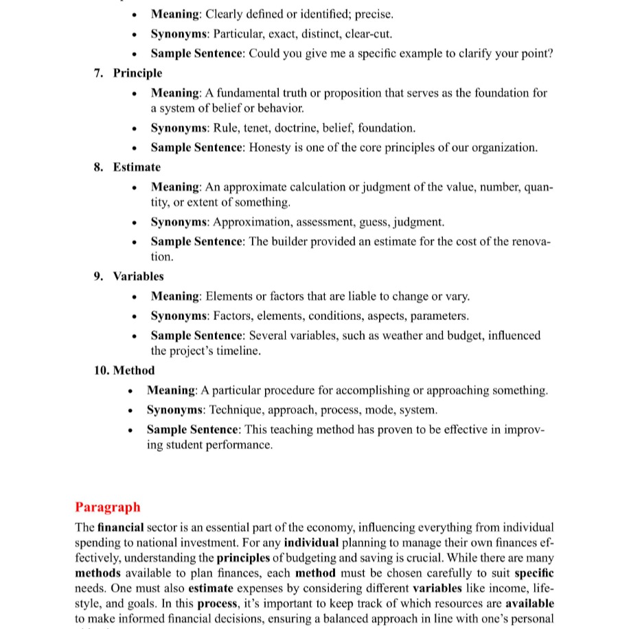 The Academic Word List for TOEFL & IELTS
