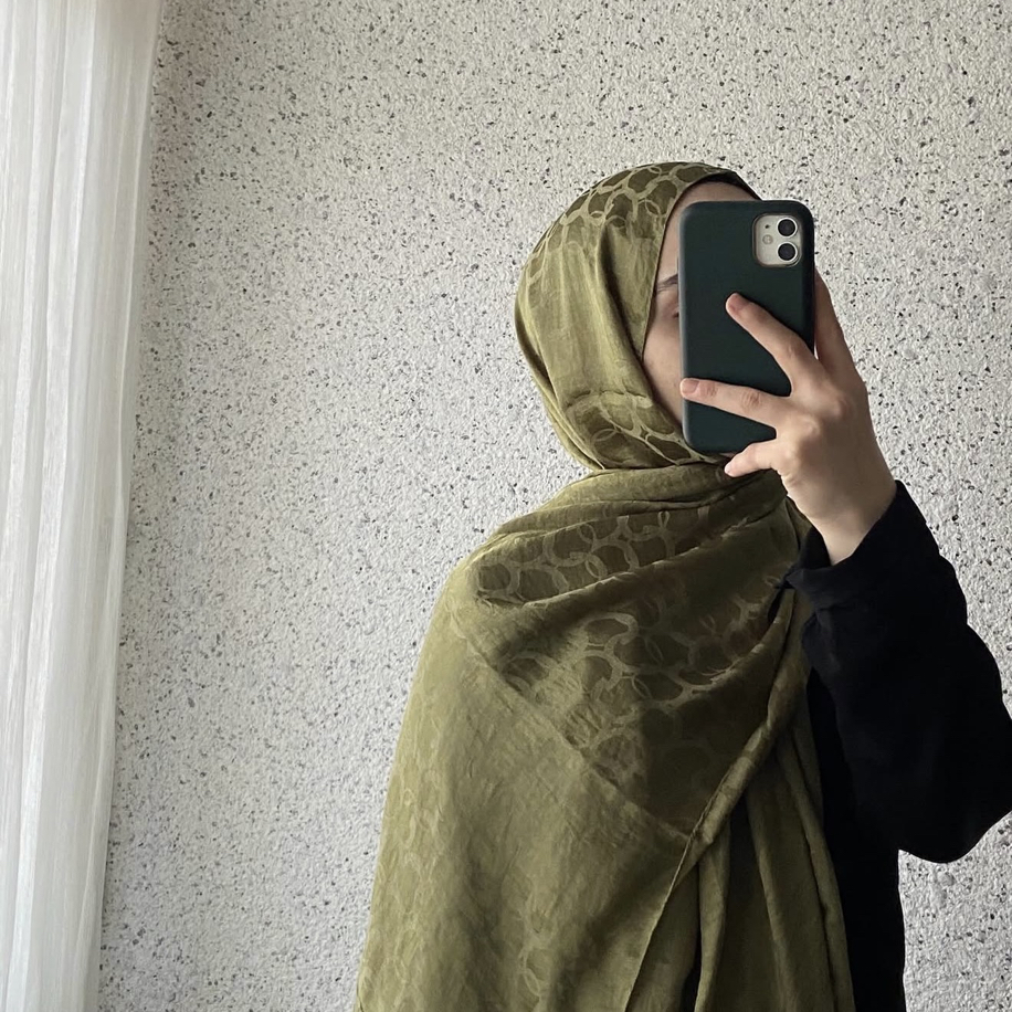 Halka desen jakar soft şal
