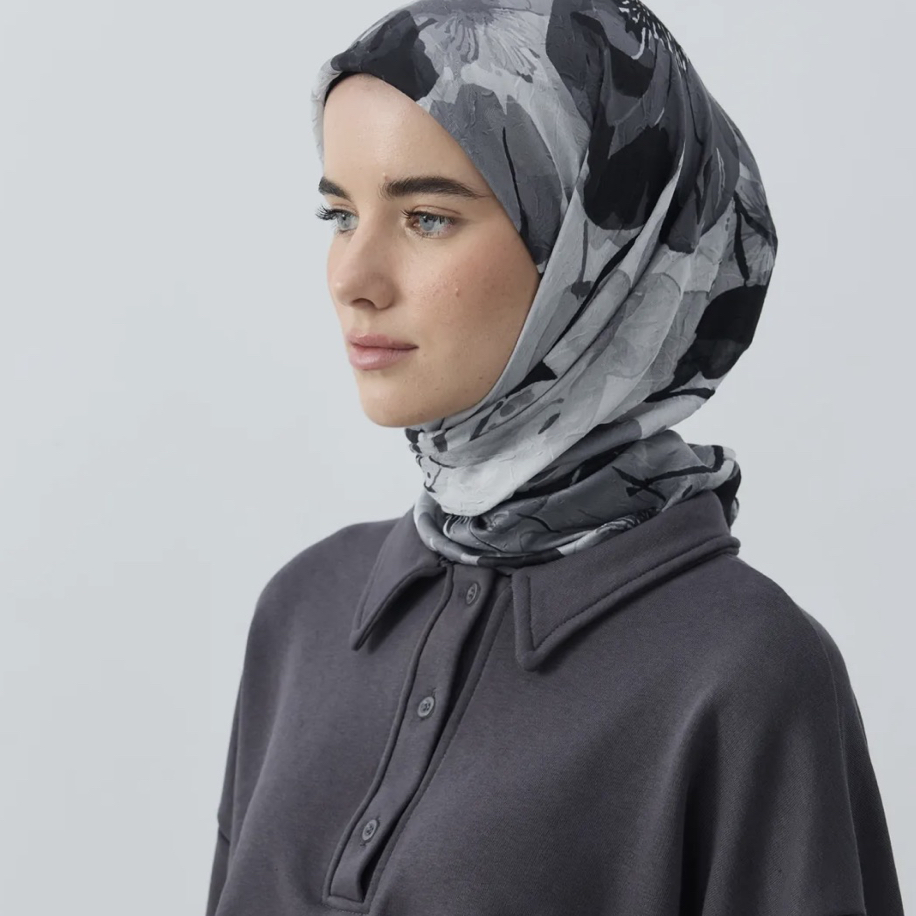 Solena Desen Bambu Eşarp - Görsel 2