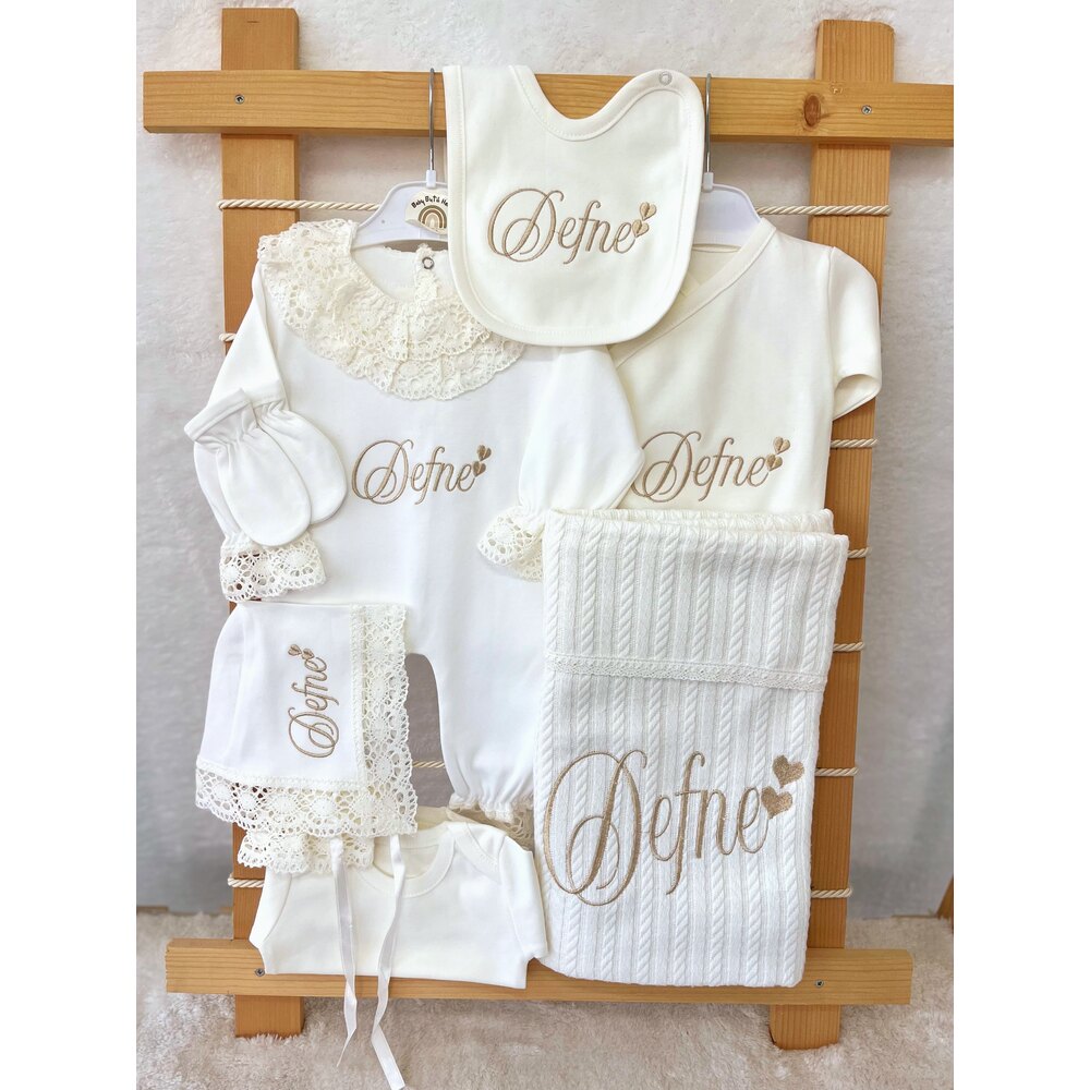 EKRU DANTELLİ 10LU SET 