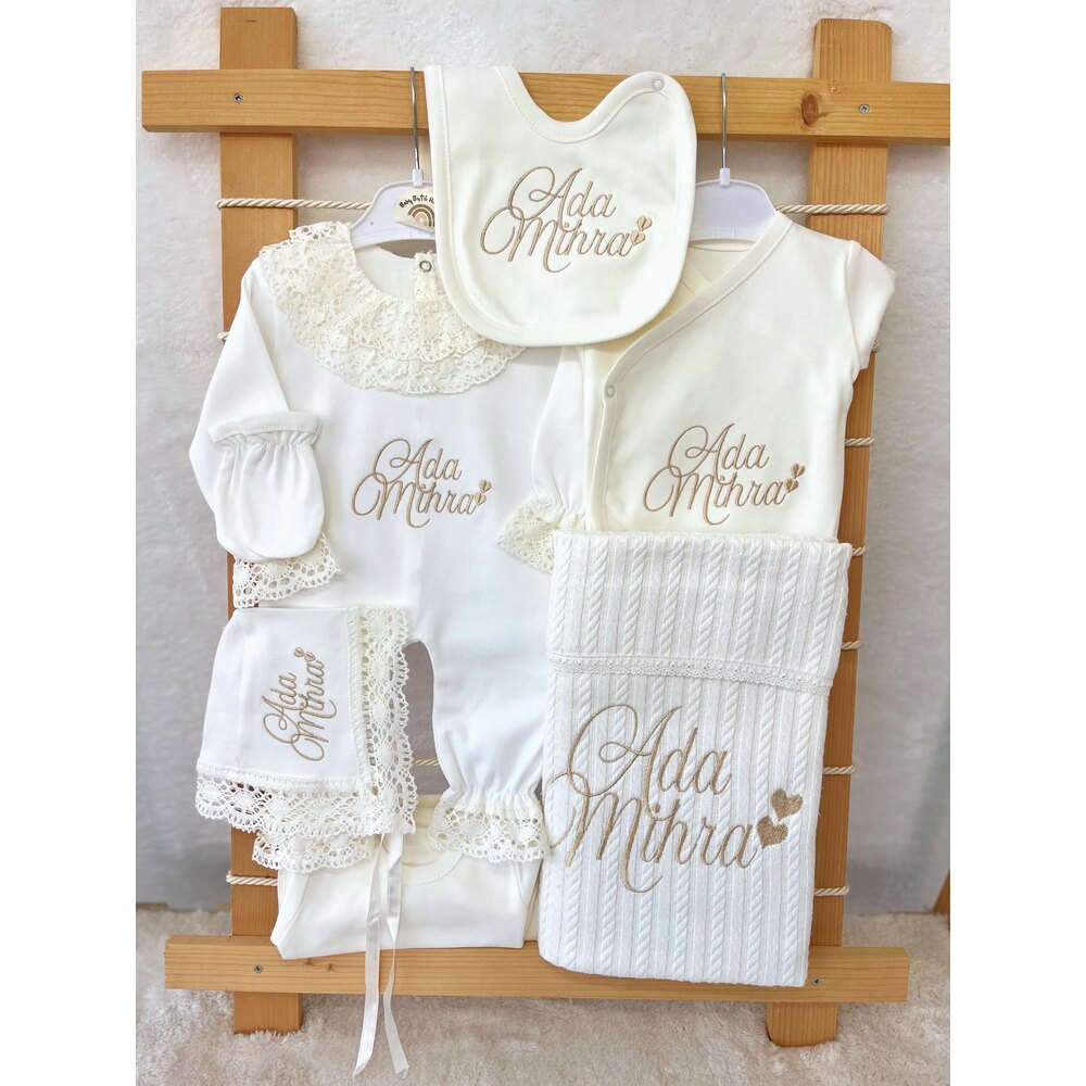 EKRU DANTELLİ 10LU SET 