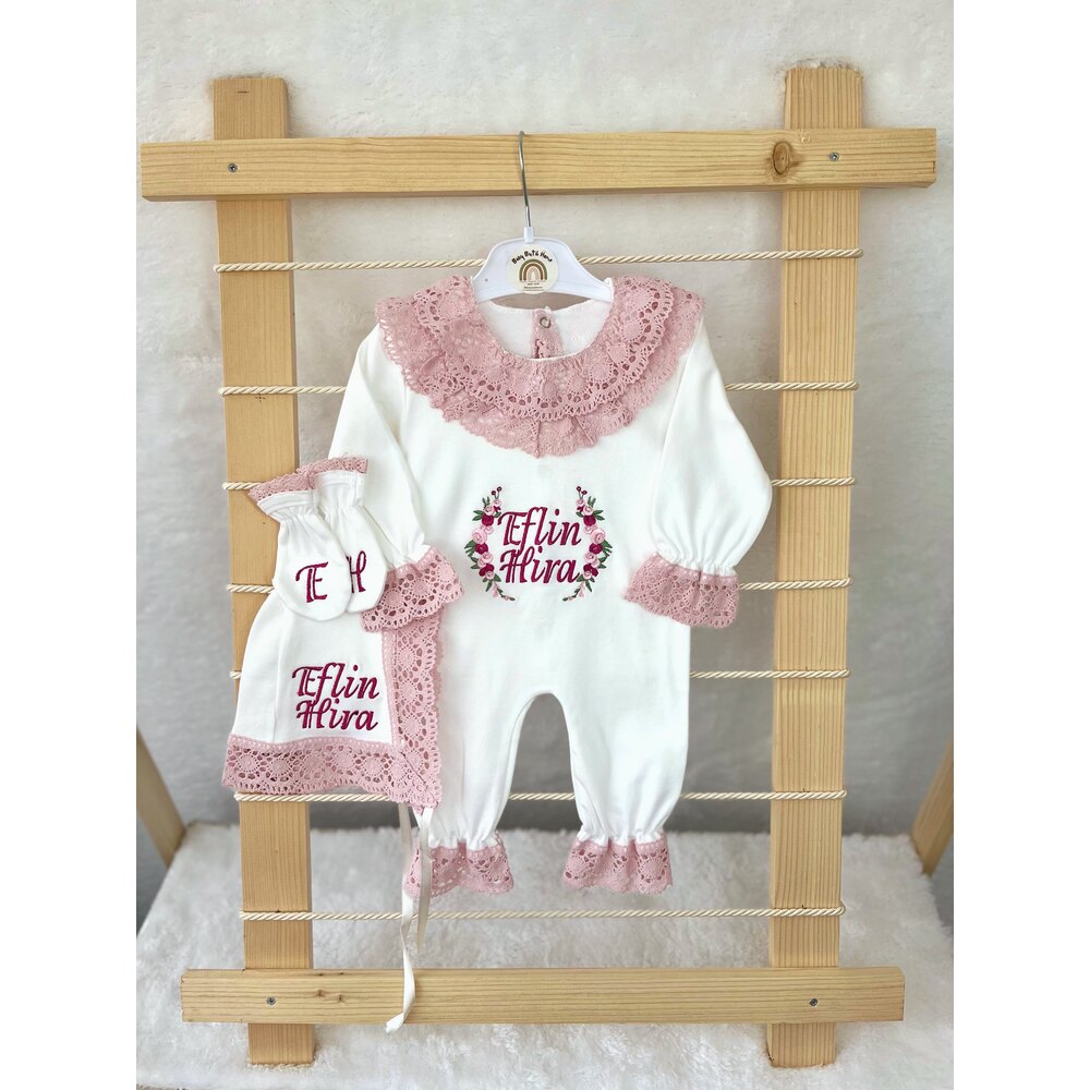 PUDRA DANTELLİ 3LÜ SET