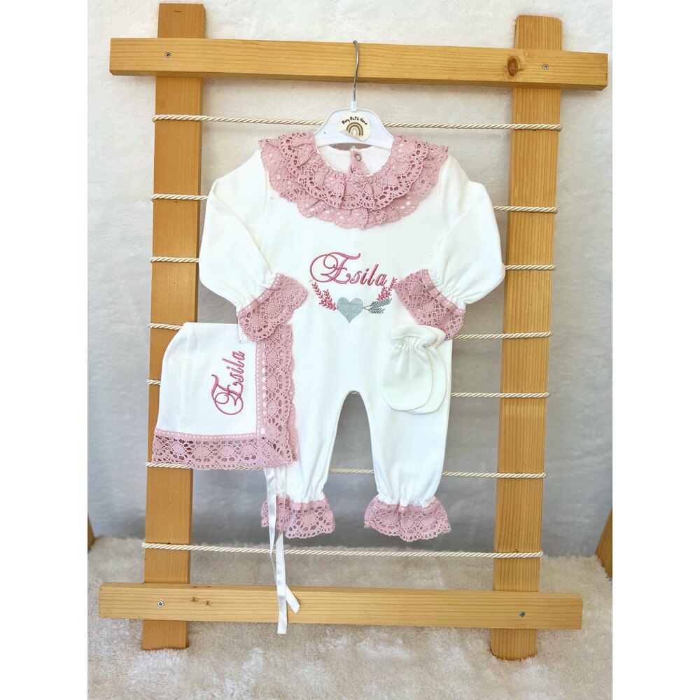 PUDRA DANTELLİ 3LÜ SET 