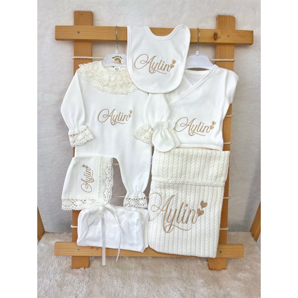 EKRU DANTELLİ 10LU SET 