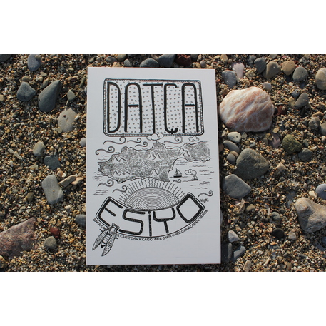 Kartpostal Datça İllüstrasyonlu (Datça Esiyo)