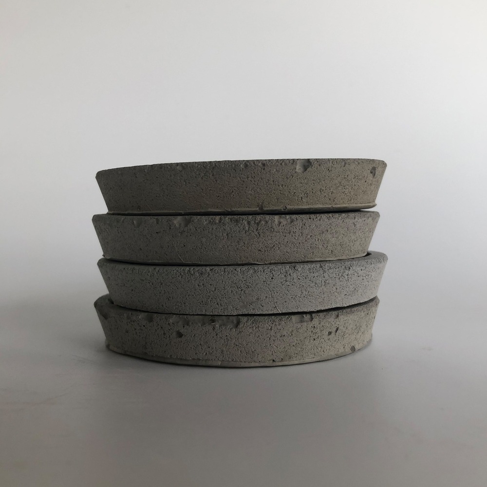 Beton Bardak Altlığı 4'lü Set