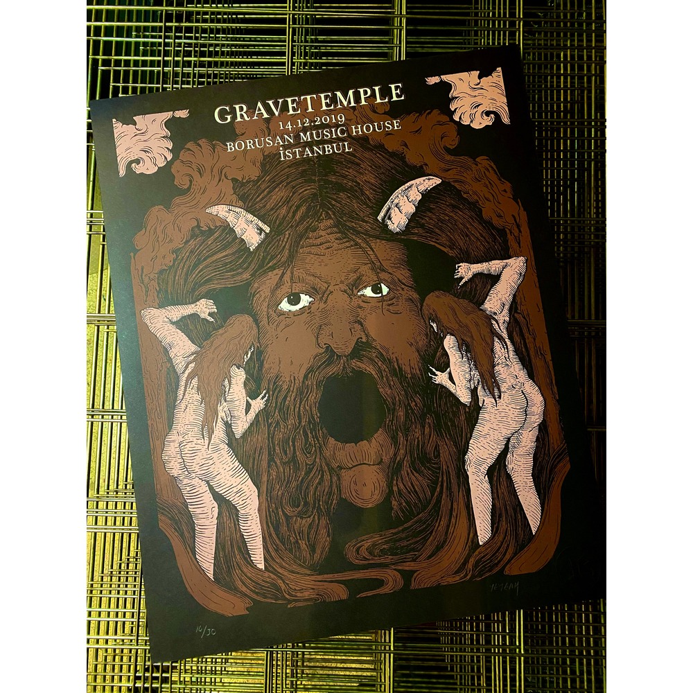 GRAVETEMPLE / ISTANBUL GIG POSTER
