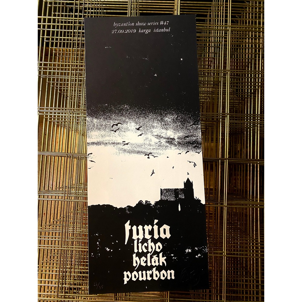 FURIA & LICHO & HELAK & POURBON / ISTANBUL GIG POSTER