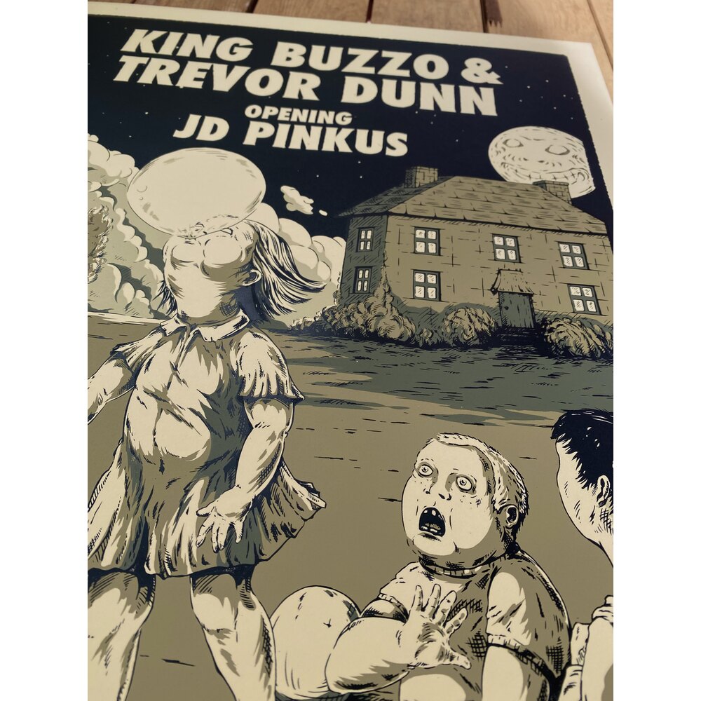 KING BUZZO & TREVOR DUNN & JD PINKUS SEATTLE GIG POSTER