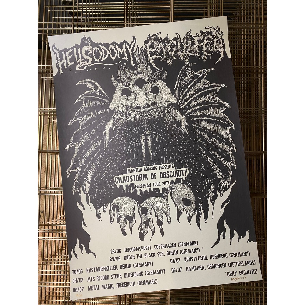 HELLSODOMY & ENGULFED / TOUR POSTER