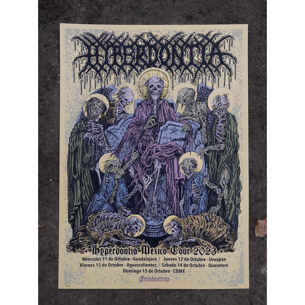 HYPERDONTIA MEXICO TOUR POSTER