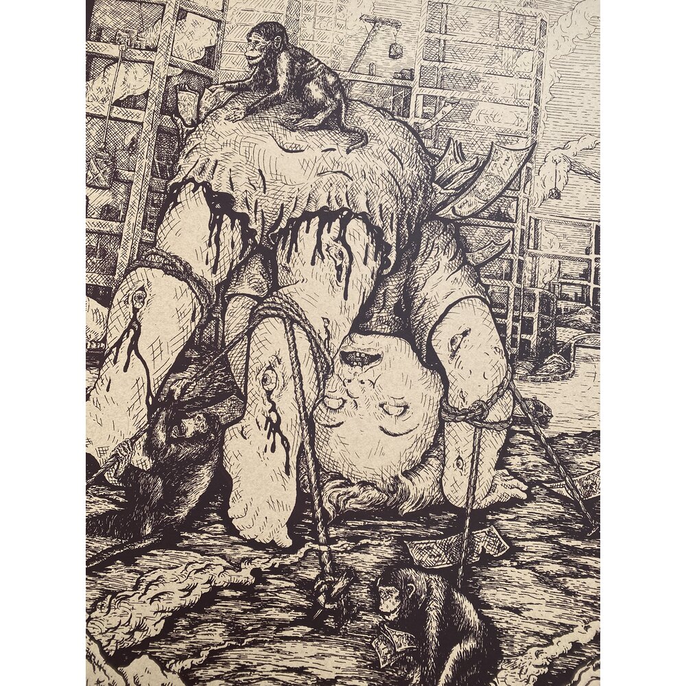 “MIZIKÇI VE DALKAVUKLARI” ARTPRINT BY ZEZEAH