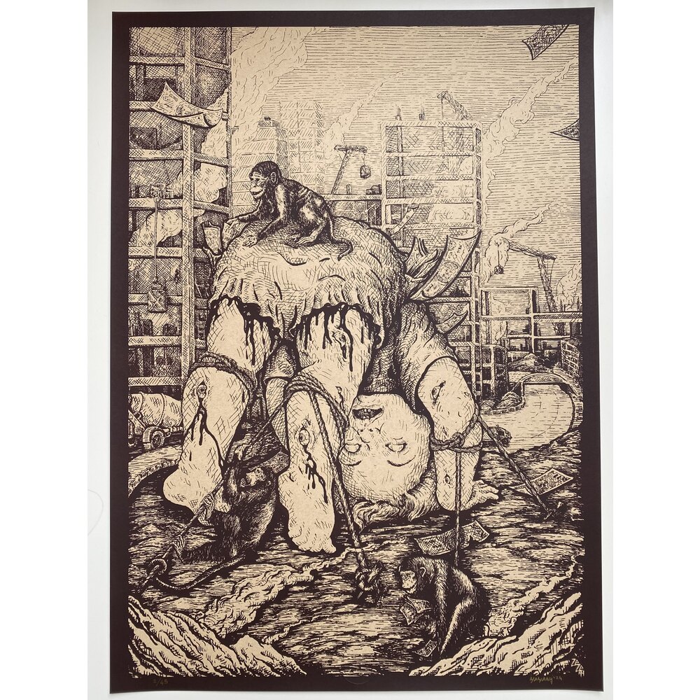 “MIZIKÇI VE DALKAVUKLARI” ARTPRINT BY ZEZEAH