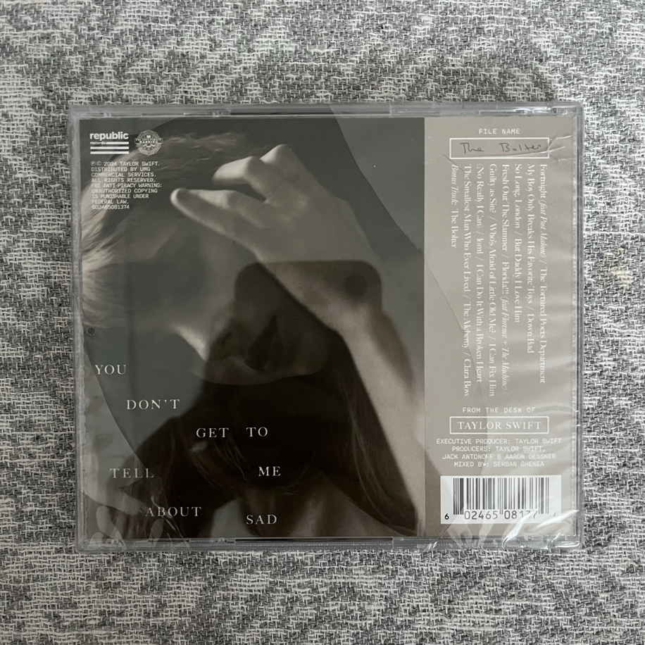 Taylor Swift TTPD The Bolter Cd | Bluvness