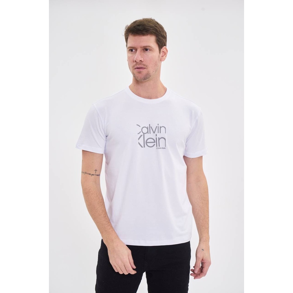 BEYAZ CALVIN KLEIN ERKEK TİŞÖRT