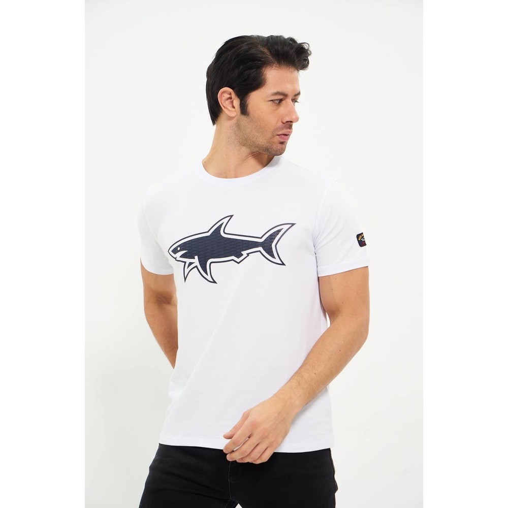 BEYAZ PAUL SHARK ERKEK TİŞÖRT