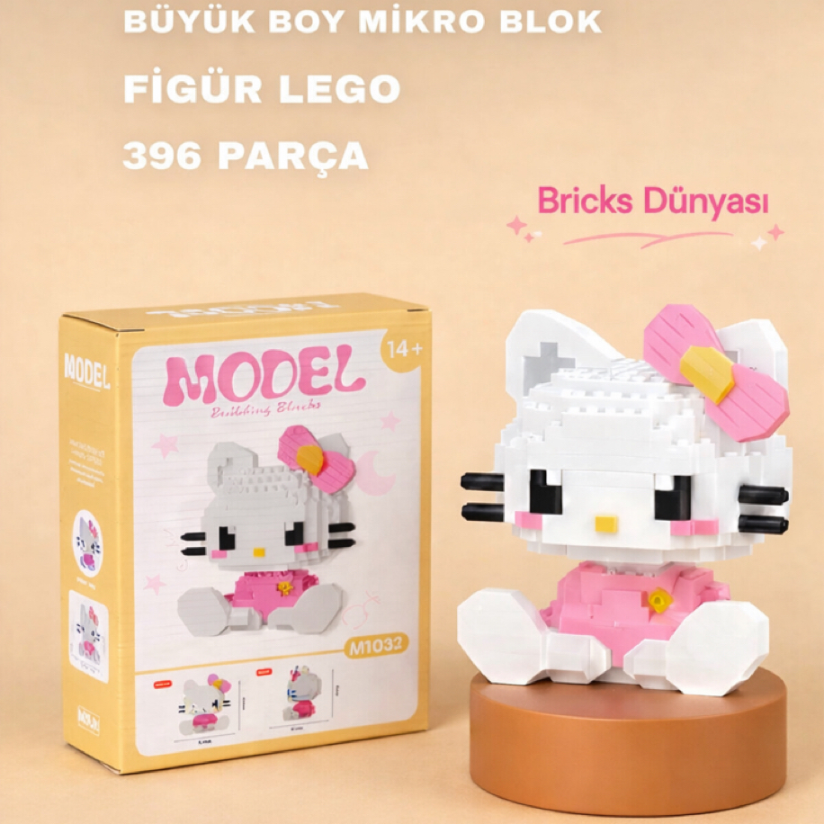 Büyük Boy Hello Kitty Bricks | BricksDünyası