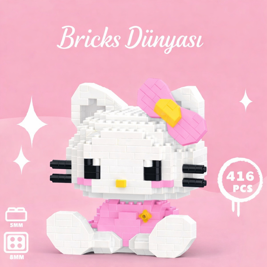 Büyük Boy Hello Kitty Bricks | BricksDünyası