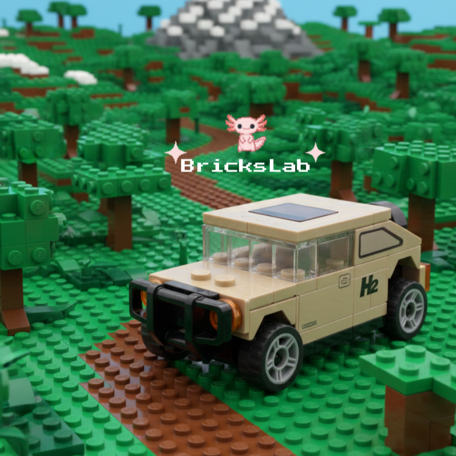 Mini Lego Çek-Bırak SUV Yapım Seti Bej | Bricks Lab