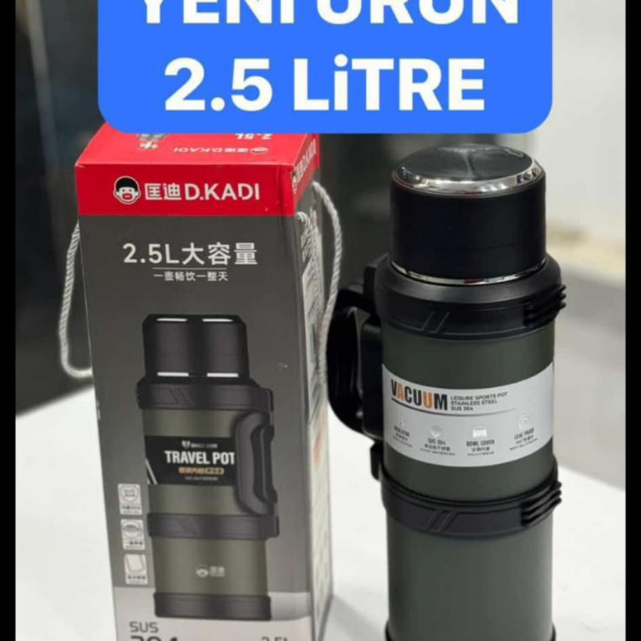 D.kadı 2.5 lt vacum çelik termos | buharcraft