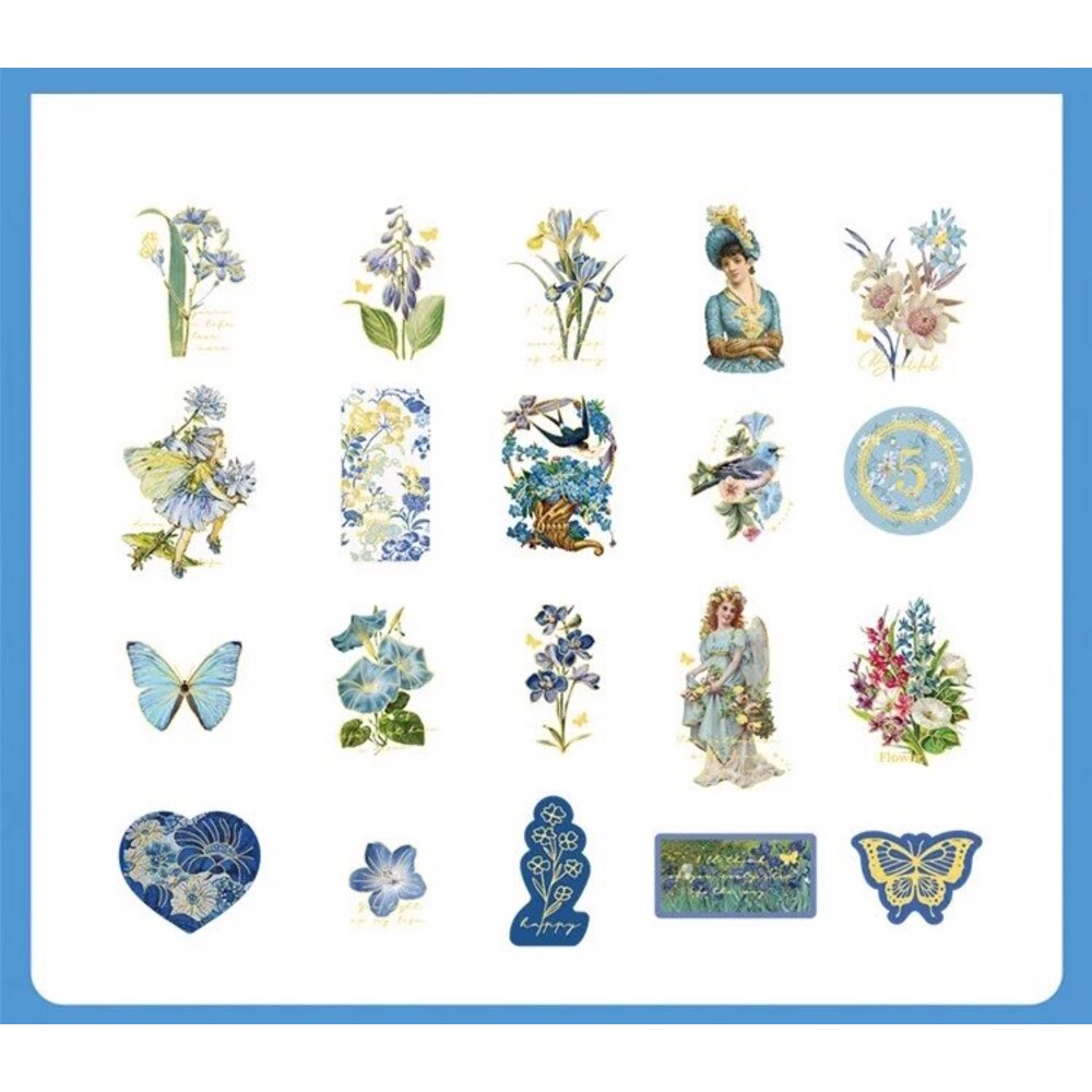 Vintage Floral Sticker Boxes | Bullet Journal Malzemeleri